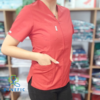 Bluza in V cu fermoar Lotus 1, Rosu