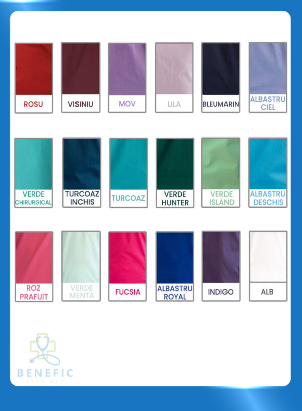 Costum medical unisex, Lotus 2, Basic 1, marimi extra large