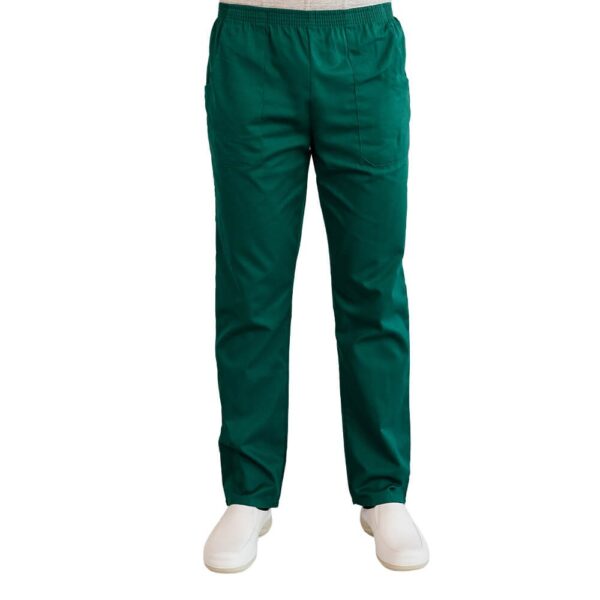 Pantalon unisex Lotus 1, cu elastic VERDE INCHIS